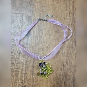 White Heart Miracles wire wrapped choker